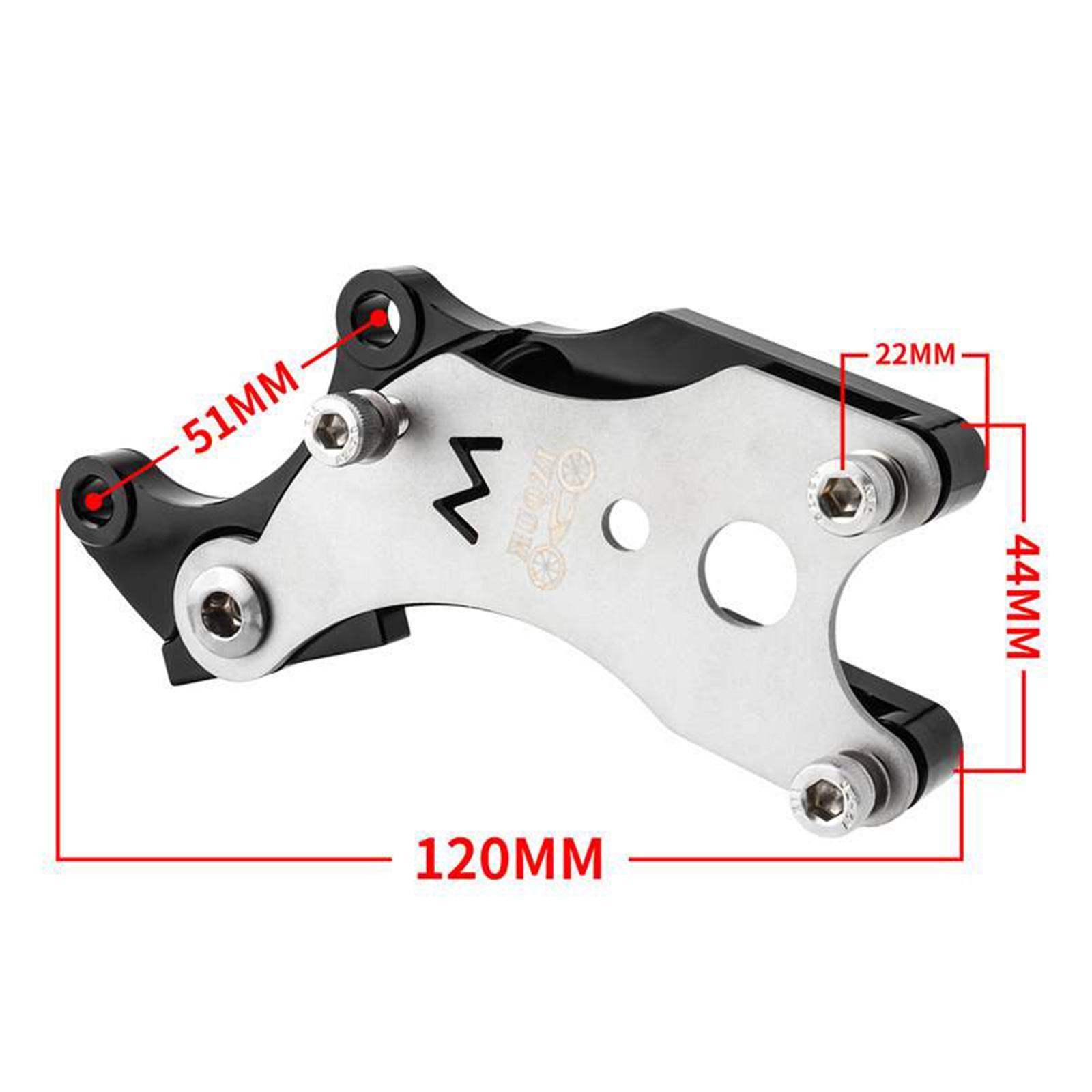 Bike Disc Brake Adapter Bracket Modification Holder Parts Road black