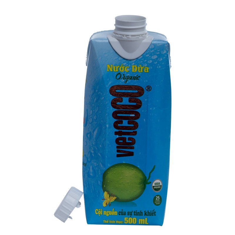 Nước dừa Vietcoco Organic 500ml lốc 6 hộp