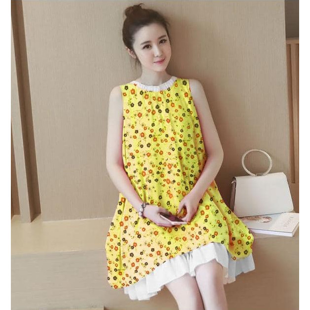 Đầm Bầu Công Sở Bèo Lai Dn20101102 - Vàng