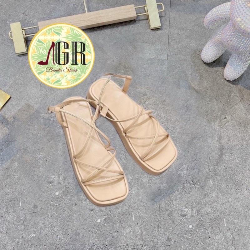 Sandal xuồng dây quai IX khoá gài xinh cao 3 cm