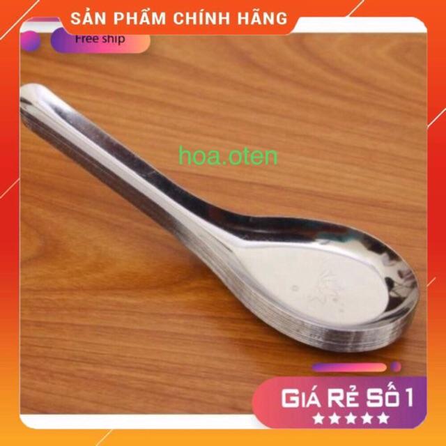 Combo 5 Thìa Phở Muỗng Ăn Cơm Bằng inox