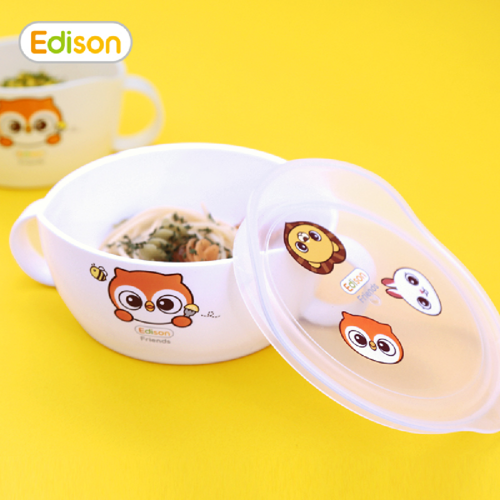 Đũa Inox xỏ ngón Hàn Quốc giúp bé tập gắp thức ăn Edison hình Pororo - Đồ dùng ăn dặm chính hãng 9644