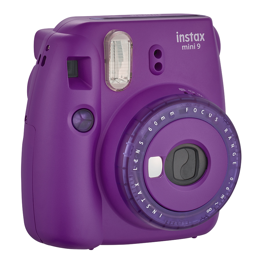 Máy Ảnh Selfie Lấy Liền Fujifilm Instax Mini 9 Clear Purple - Hàng Chính Hãng