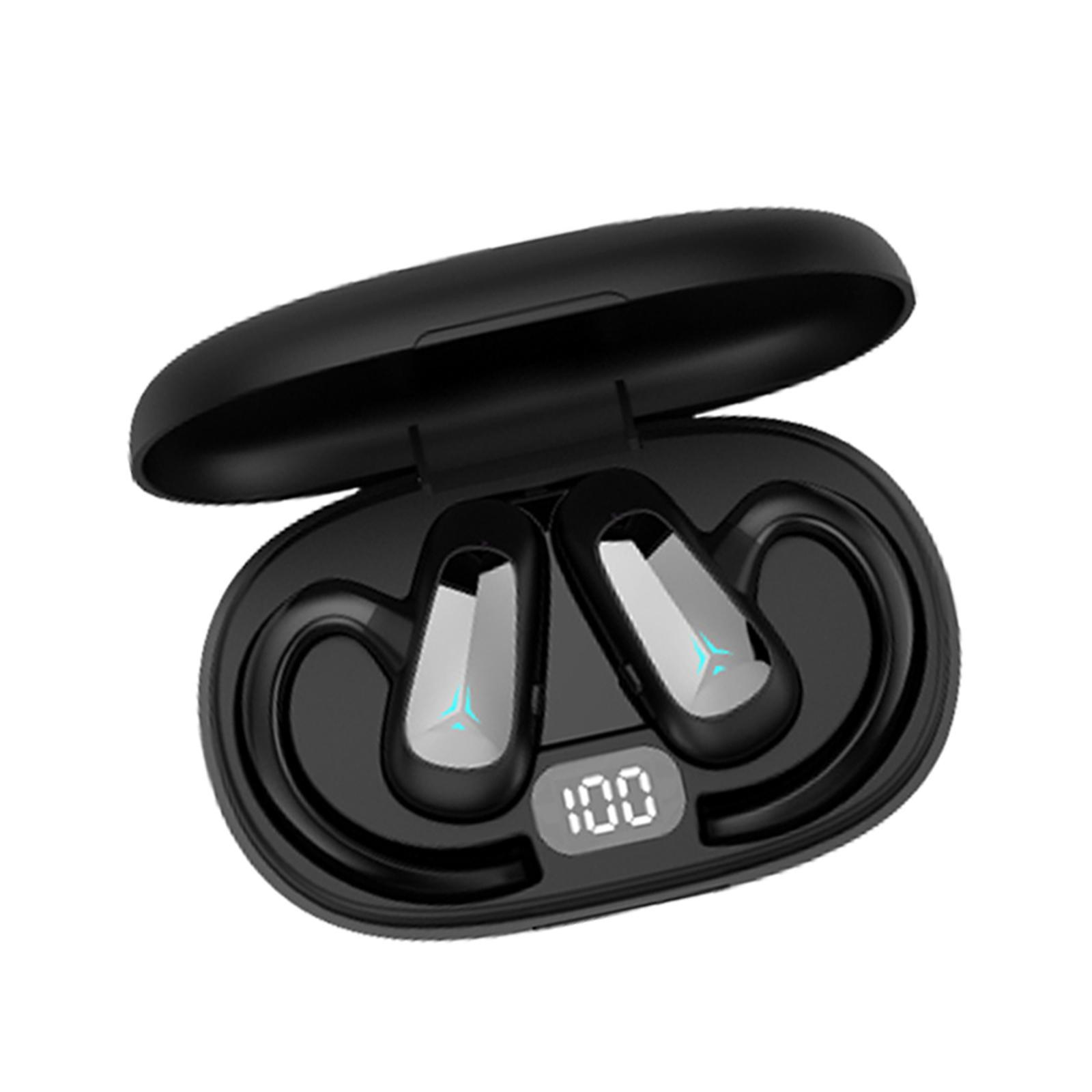 Wireless Headset Built in Microphone HiFi V5.2 for Sports Fitness Workout Black