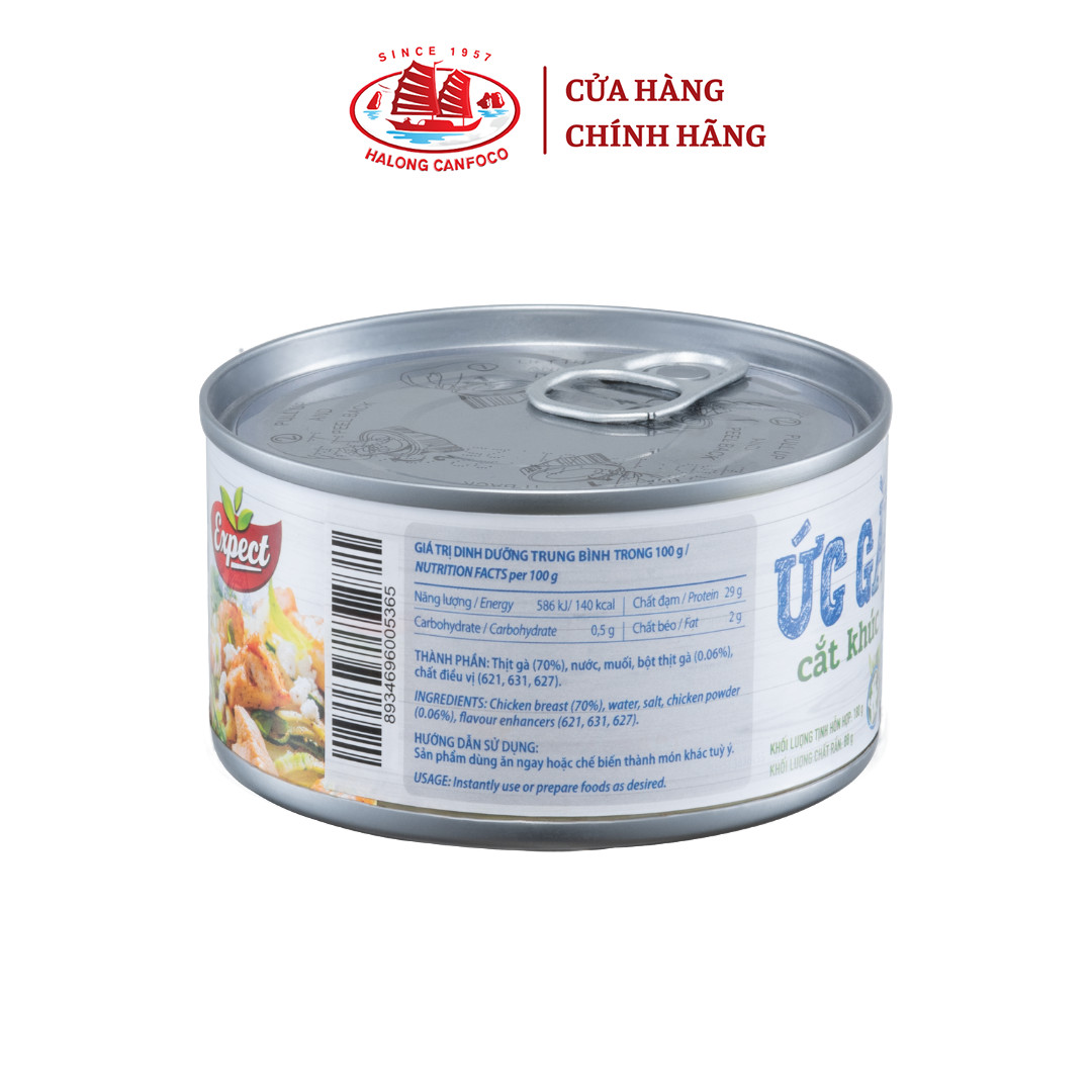 Ức gà cắt khúc - 180g - Đồ Hộp Hạ Long