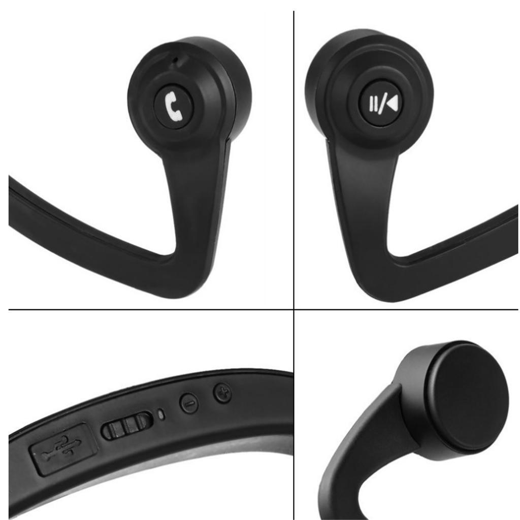 New Wireless Bluetooth4.2 Earphone Earhook Earpiece w/Mic Adjustable Outdoor