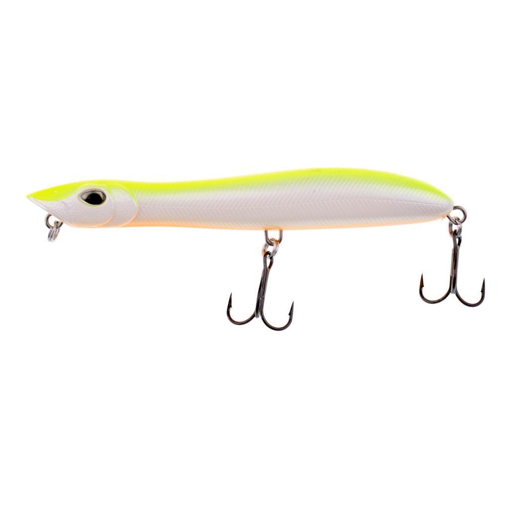 3D Eyes Plastic Fishing Lures, Smooth Floating Bass Popper Lures Lifelike Fish Swimming, Minnow Baits Hard Fishing Lures