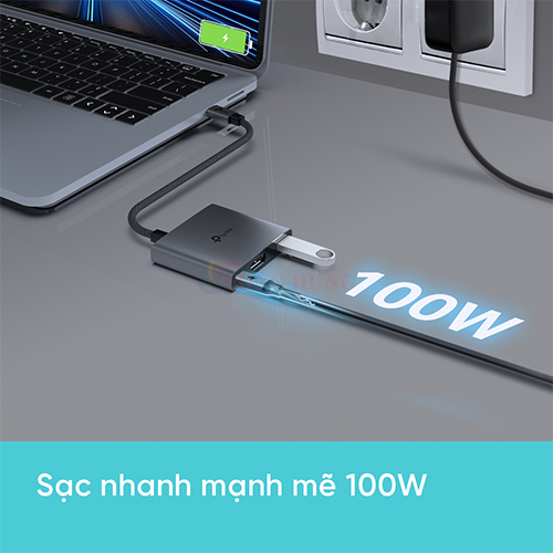 Cổng chuyển đổi TP-Link 3-in-1 USB Type-C UH3020C - Hàng chính hãng