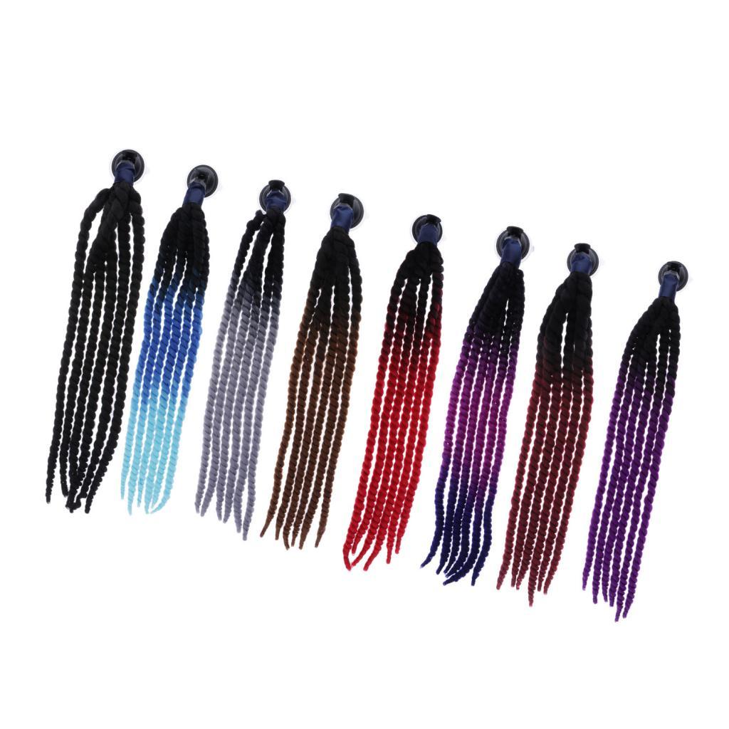 Helmet Pigtails Braids Ponytail Wig Hair for Motorcycle Motor Bike