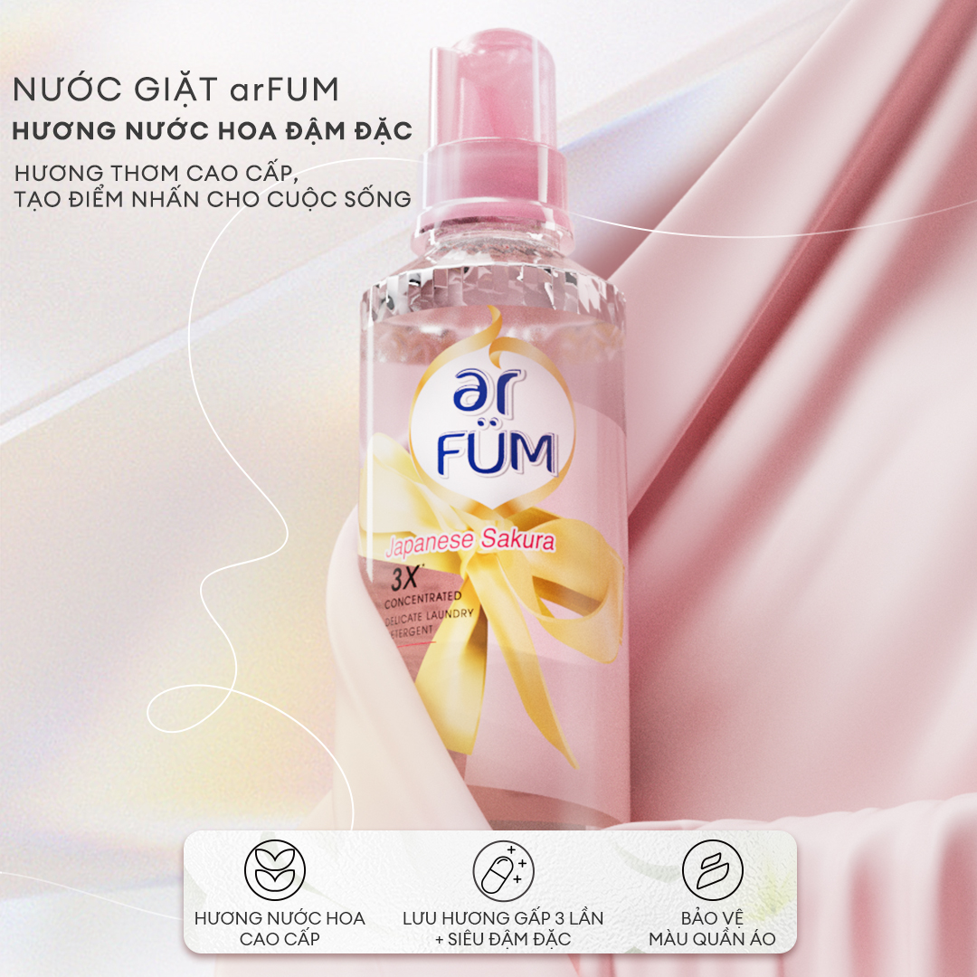 Nước Giặt Đậm Đặc Arfum Hương Nước Hoa, Dùng Cho Len, Lụa, Linen, Cotton Và Quần Áo Trẻ Em
