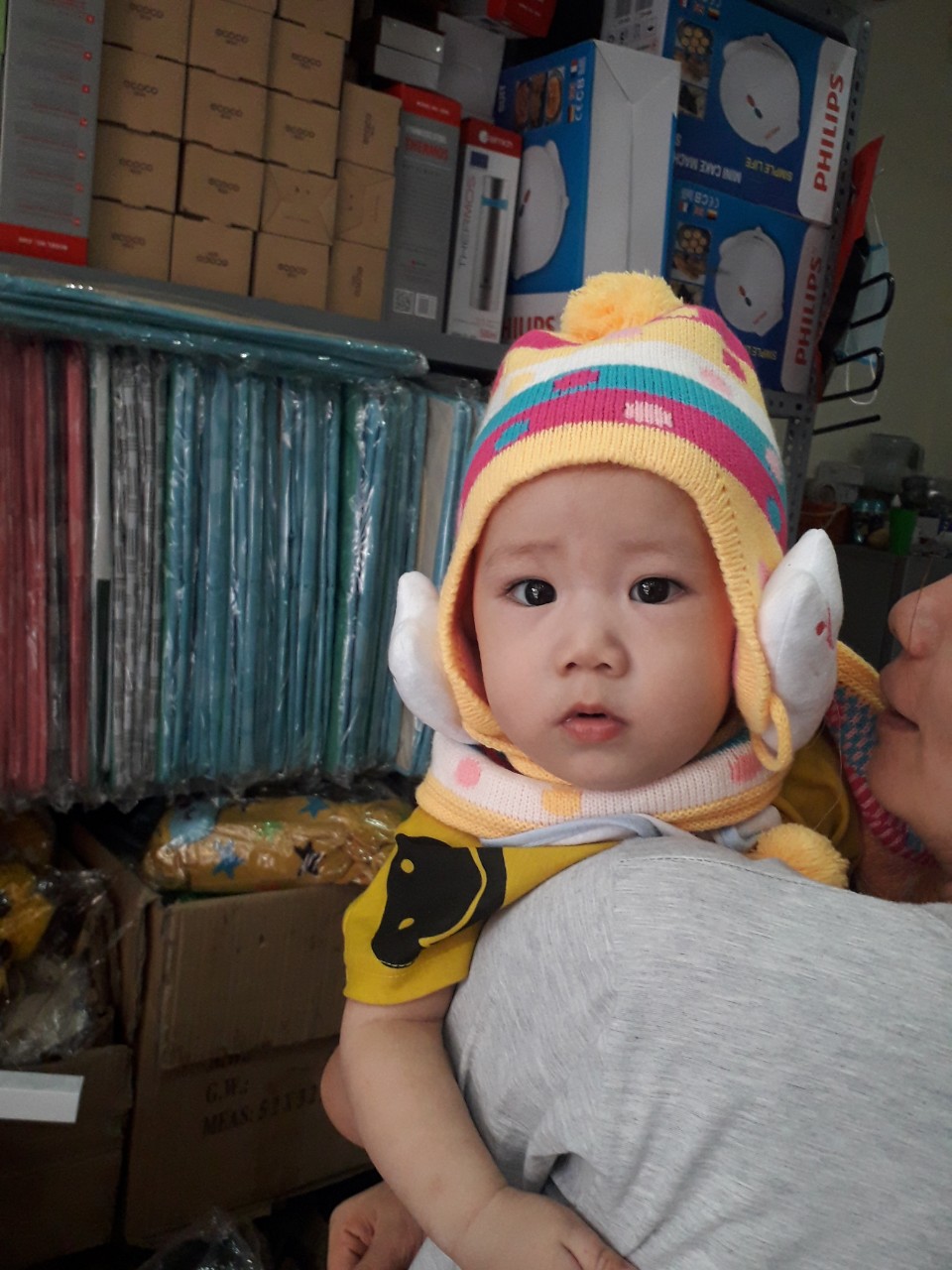 Bộ mũ khăn len cho bé 1 tới 4 tuổi