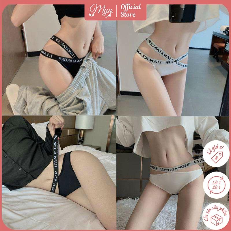 QUẦN LỌT KHE NỮ COTTON CAO CẤP ĐAN DÂY CHỮ 1838
