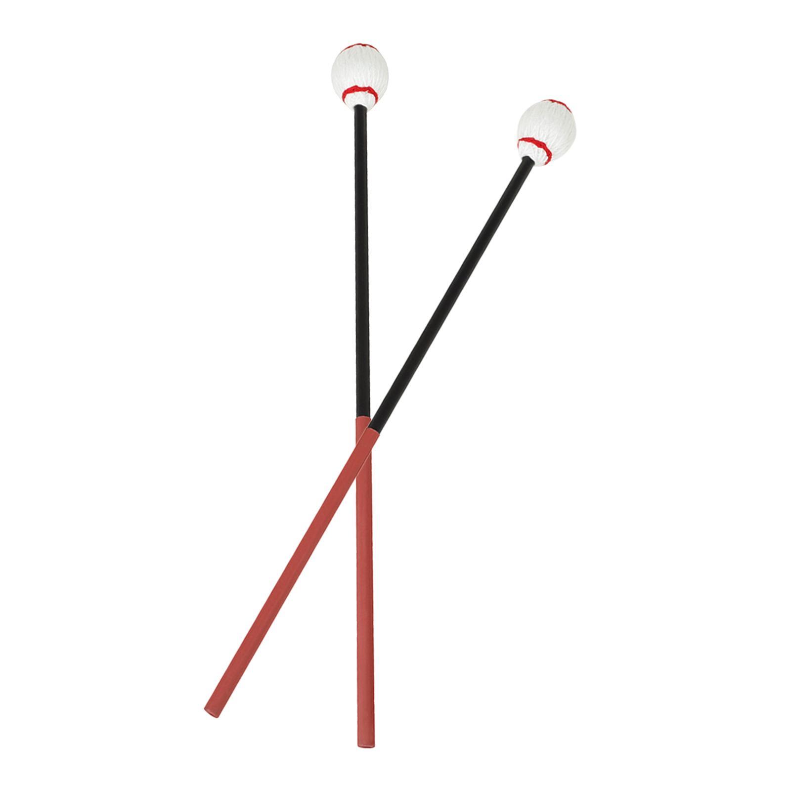2 Pairs Marimba Mallet Sticks for Wood Block Chime