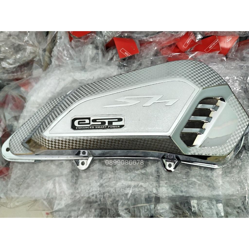 Combo 4 món Ốp Crom Dành Cho Honda SH 2017, 2018, 2019 - Che pô, Đuôi Pô , Pô E, Quạt gió