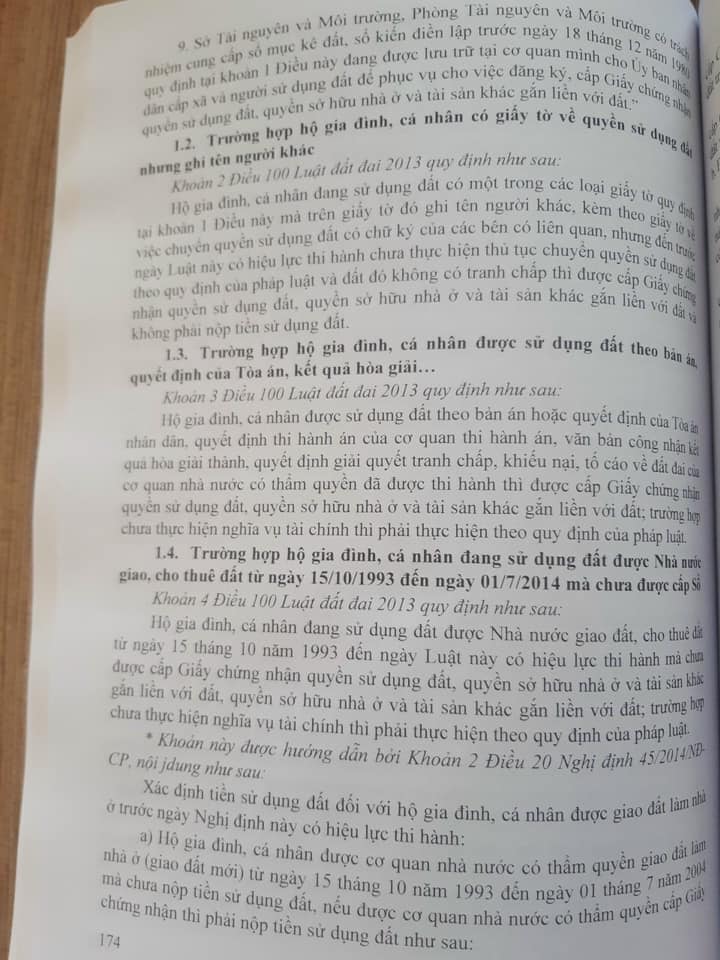 Chỉ Dẫn Áp Dụng Luật Đất Đai Và Văn Bản Hướng Dẫn Chi Tiết Thi Hành