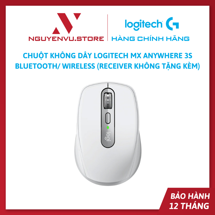 Chuột không dây Logitech MX Anywhere 3S Bluetooth/Wireless (không kèm recevier) - Hàng chính hãng