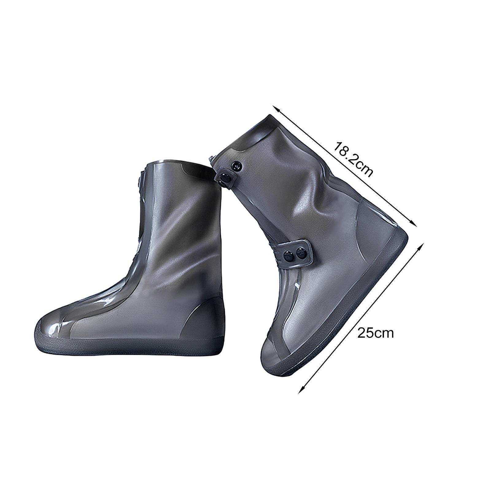 Waterproof Silicone Shoe Covers for Rain,Reusable Non Slip Rubber Rain Shoe Cover Shoe Protectors Outdoor Sole Apply to Men, Women