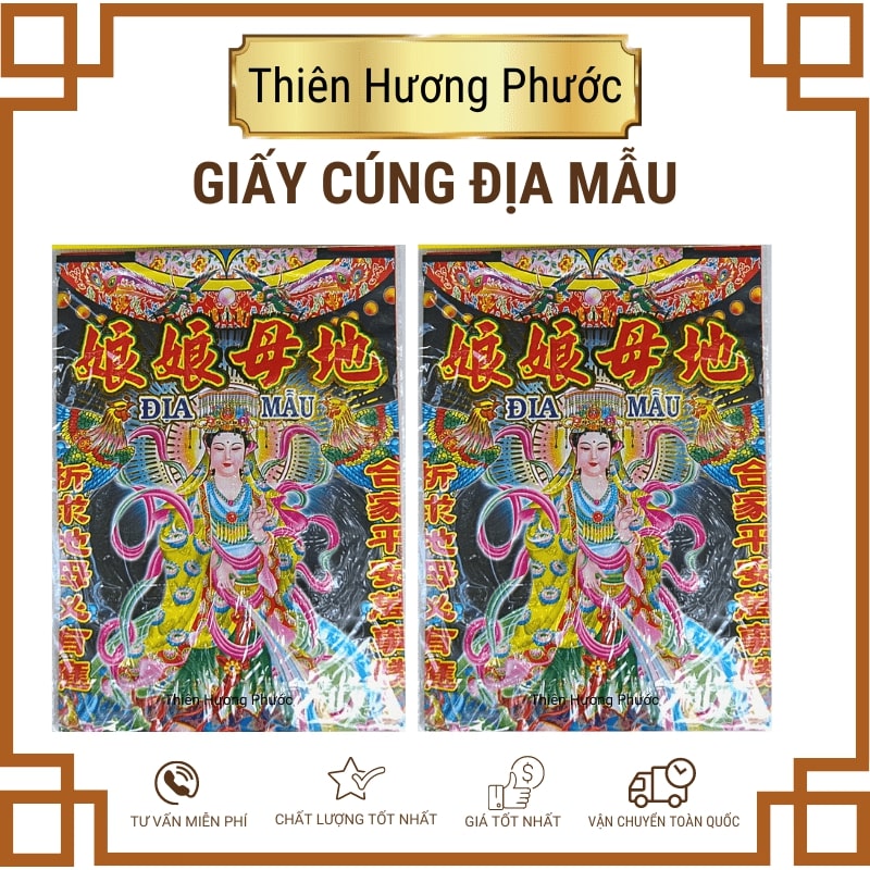 Giấy cúng địa mẫu cao cấp