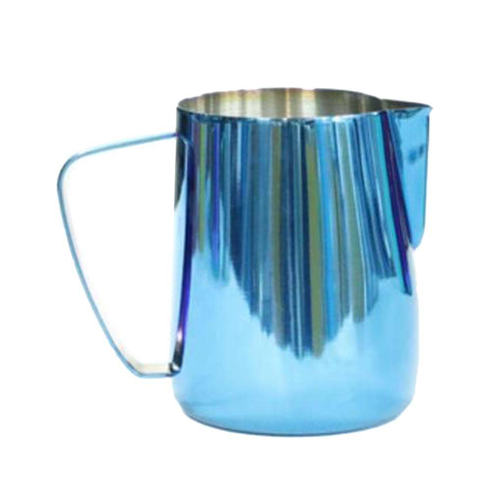 Milk Frothing Pitcher Jug, Stainless Steel, Suitable for Coffee, Latte and Frothing Milk, Coffee Milk Serving Jug for Kitchen Restaurant