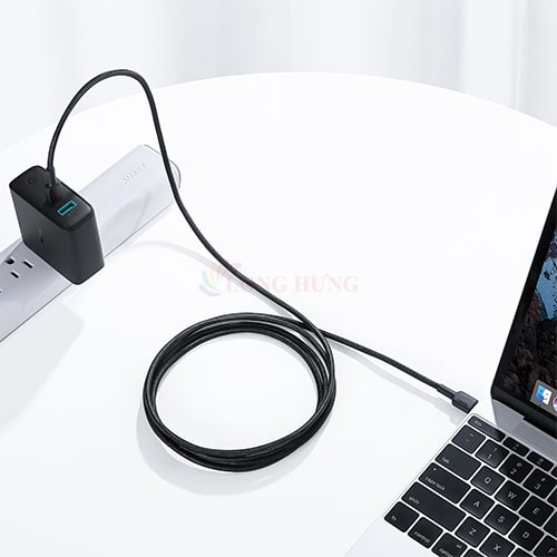 Cáp USB Type-C to Type-C Aukey Impulse Braided CC 0.9m CB-CD45 - Hàng chính hãng