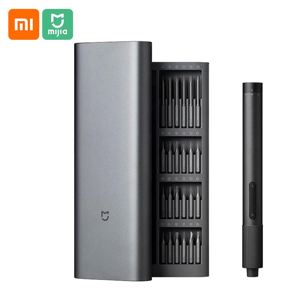 Original Xiaomi Mijia Electric Screwdriver 24 in 1 Precision Screwdriver Set w/24 Precision Magnetic Bits/Alluminum Box