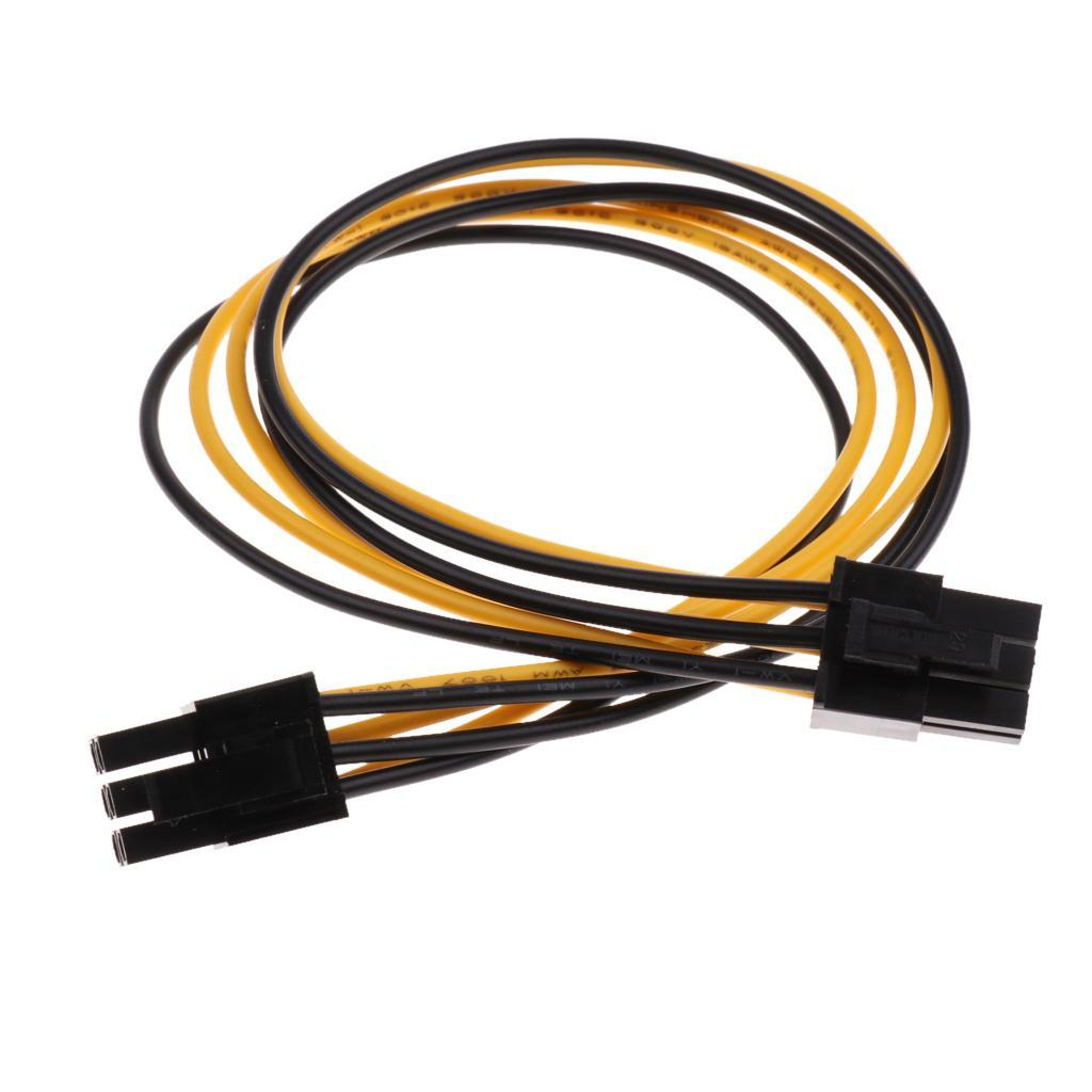 2pcs PCI-E 6pin Male to 6pin Male Power Extendion Splitter Cable