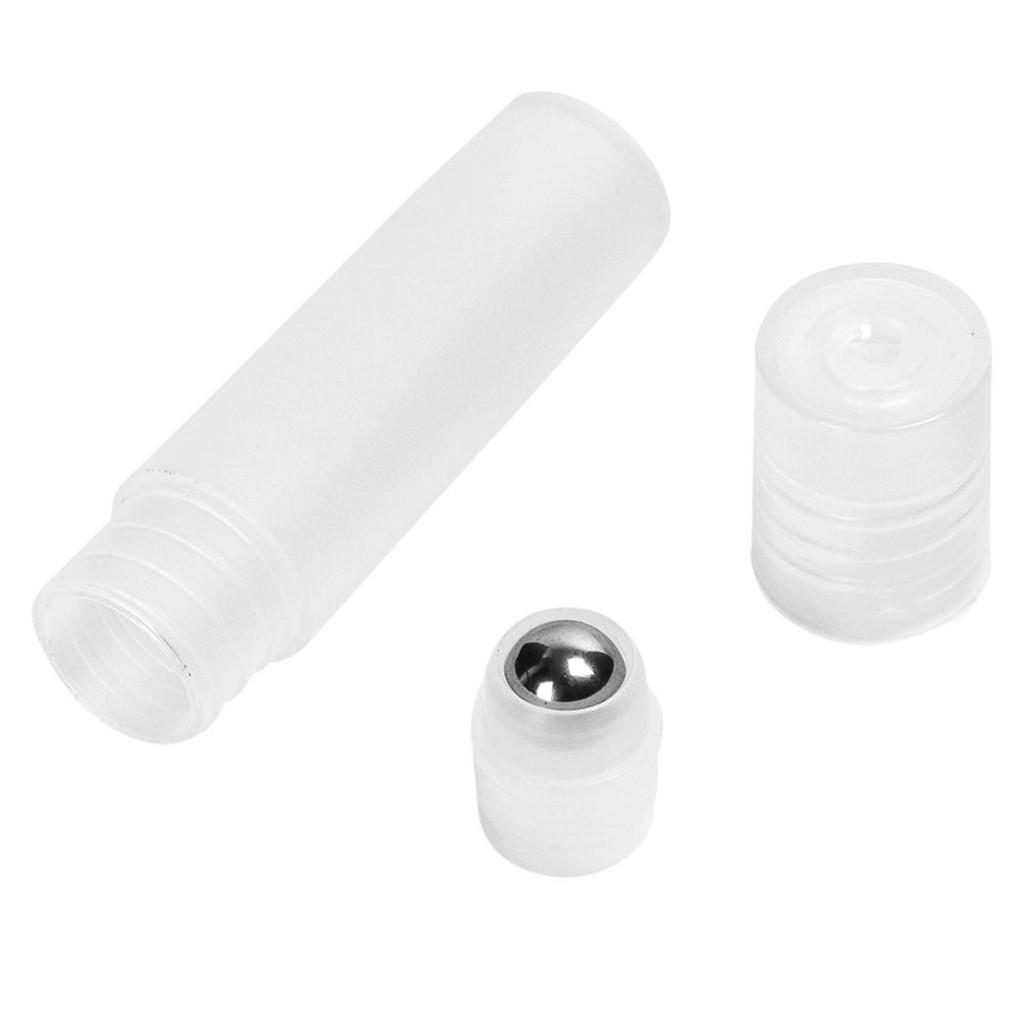 10 Bộ 5 Ml Rỗng Cuộn Trên LIQUID REFILL Chai Đựng Du Lịch Lọ Cho Tinh Dầu Kem