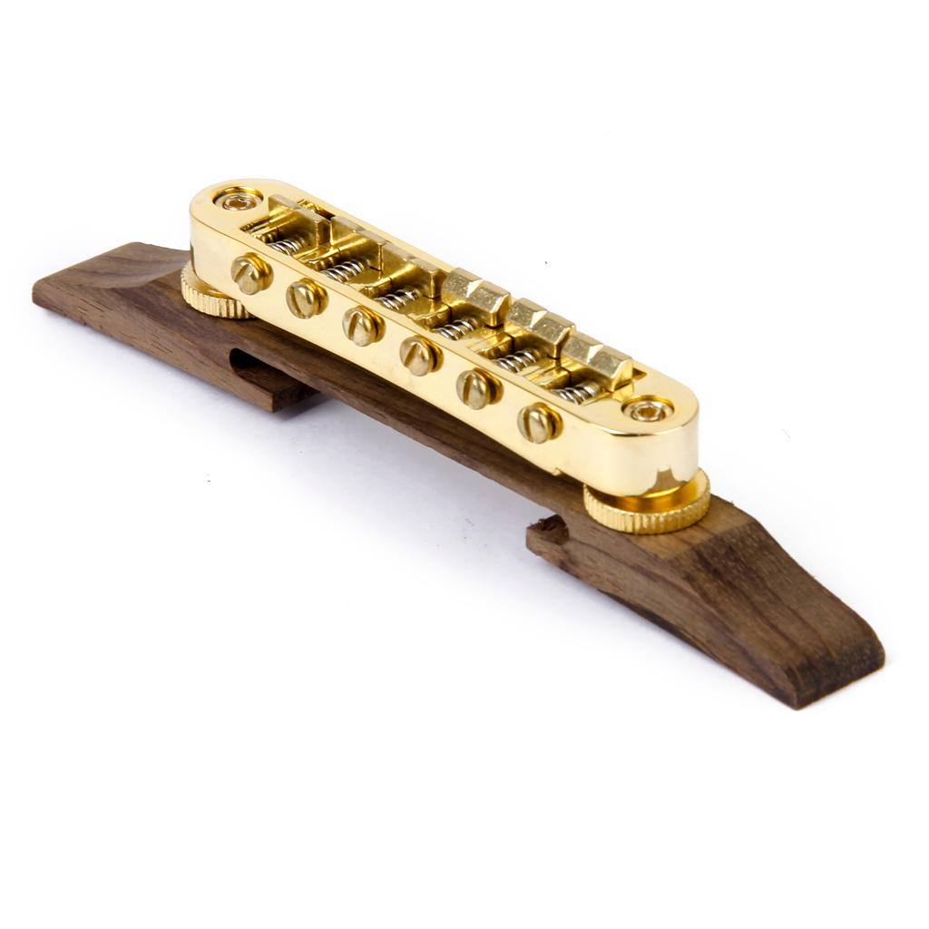 Guitar Rosewood Bridge Saddles + Jazz Guitar Roller Bridge