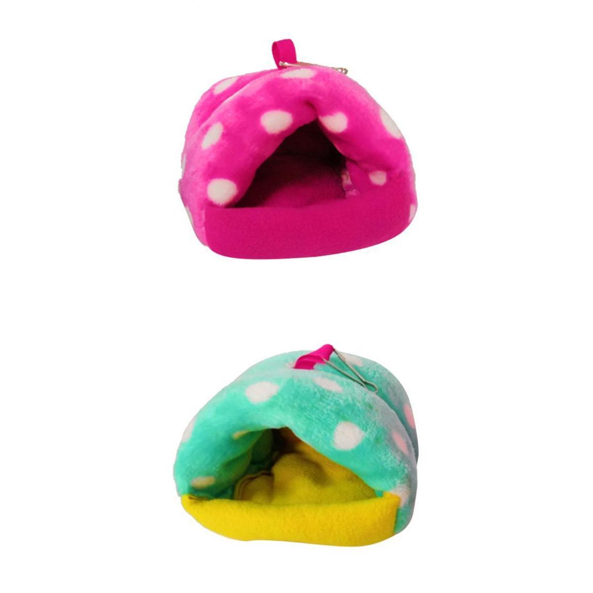 2-pack Cozy Guinea-Pigs Hamster Bed House Hammock Hut Tent Hanging Cage Cave