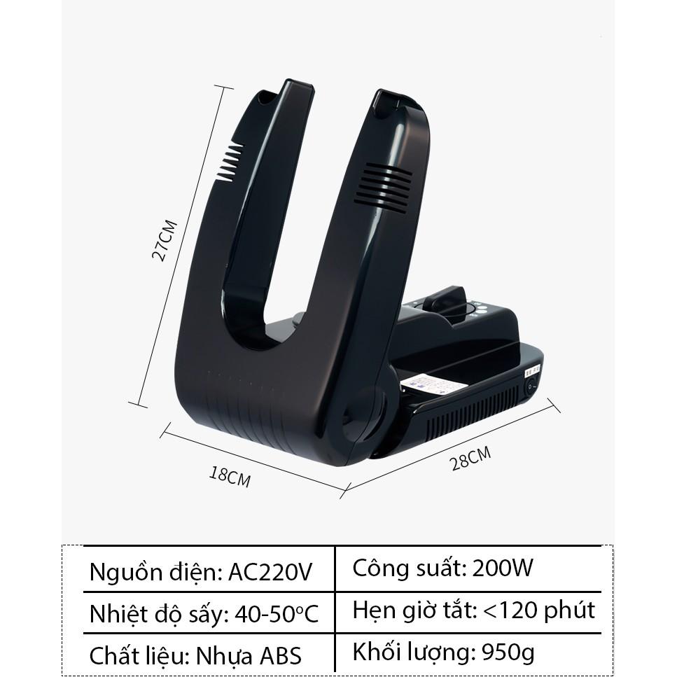 Máy sấy khô và khử mùi hôi giày QQSD có hẹn giờ tắt