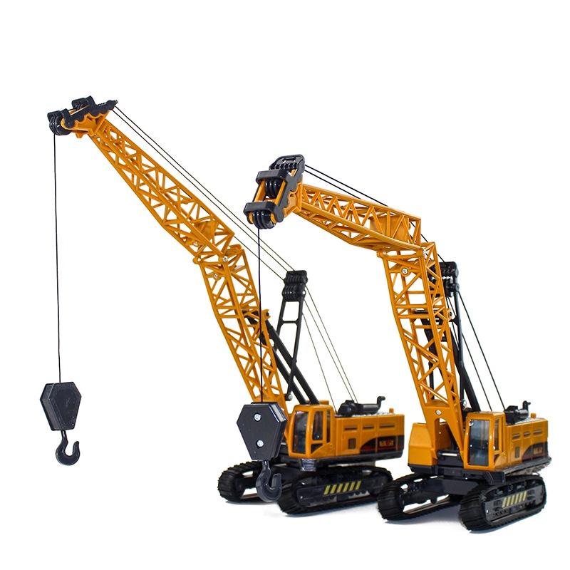 Mô hình xe đồ chơi, xe cần cẩu nâng hàng kích thước lớn, chất liệu nhựa an toàn cho bé