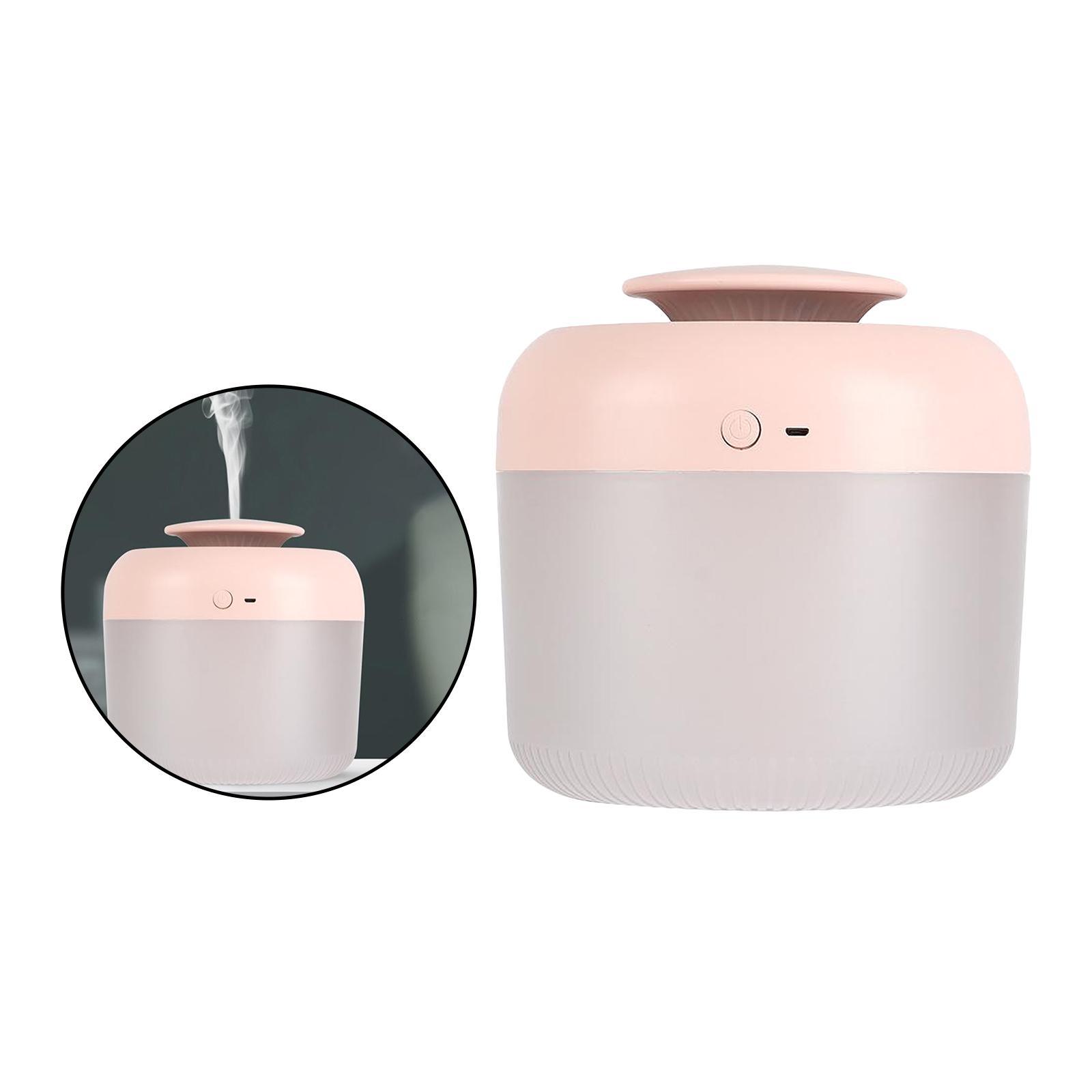 Mist Bedroom Ultrasonic Air Humidifier Aroma Difuser 2.4L Air Purifier Pink