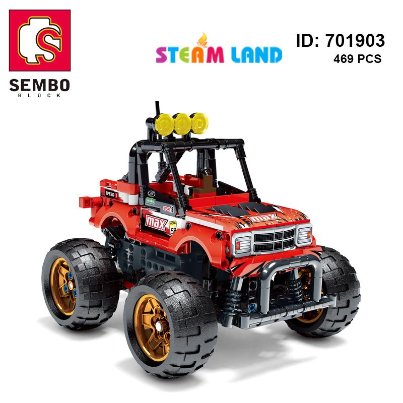 Đồ Chơi Lắp Ráp Xe Địa Hình Điều Khiển Từ Xa Red - SEMBO 701903