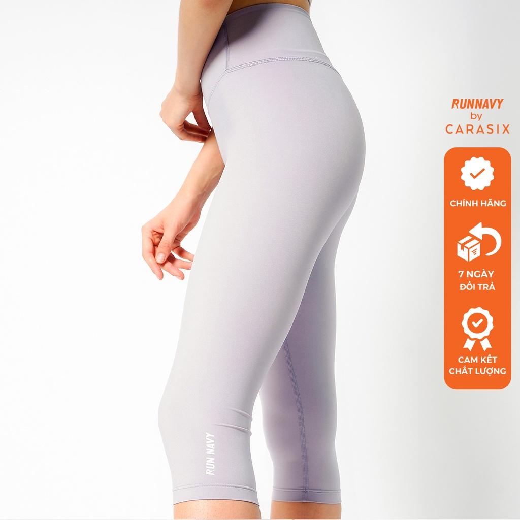 Quần tập gym yoga legging nữ dáng lửng 3/4 WLF318 Eco-friend, nâng mông tôn dáng, vải thấm hút khô thoáng