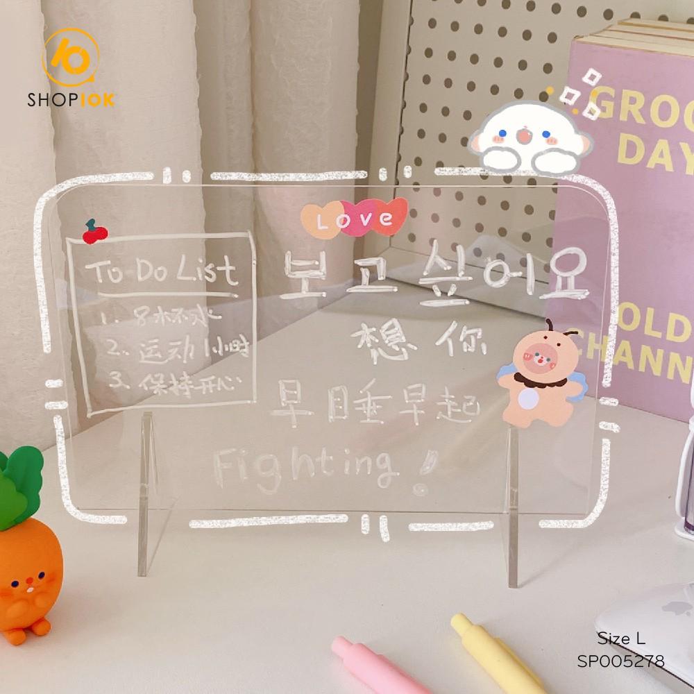 Bảng ghi nhớ hàng ngày, ghi chú thông tin quan trọng kích thước 20x30 cm kèm bút - SP005278