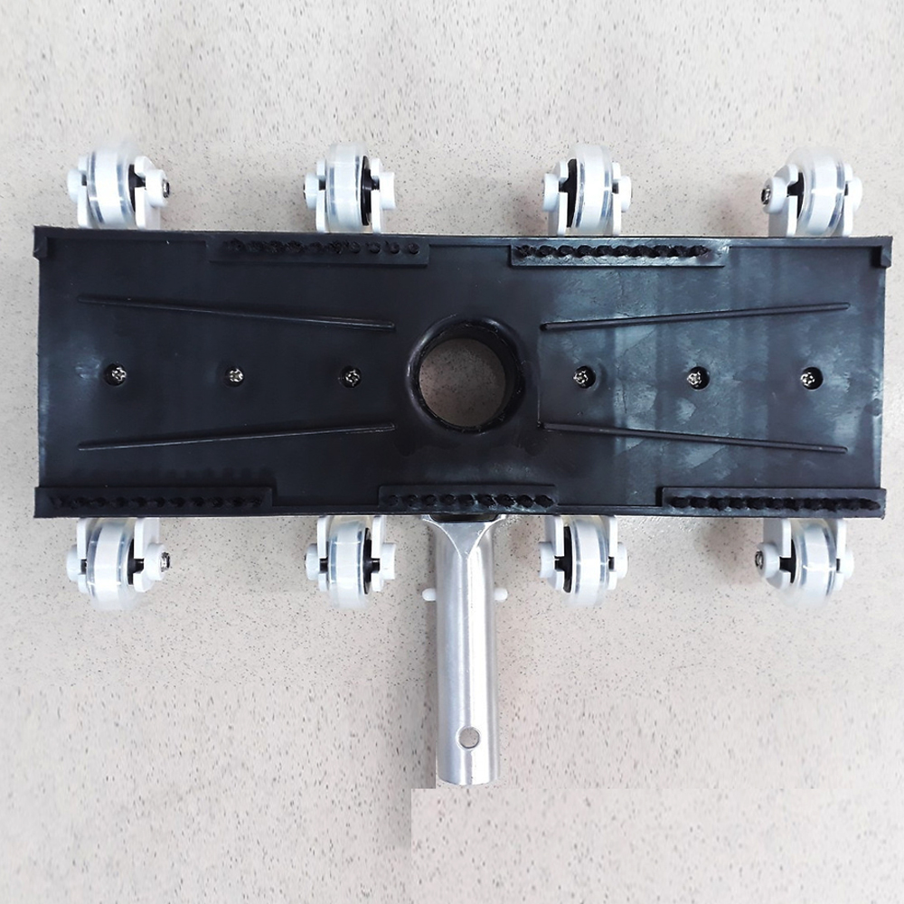 BÀN HÚT HỒ BƠI 8 BÁNH CÁN INOX || KHÔNG GỈ