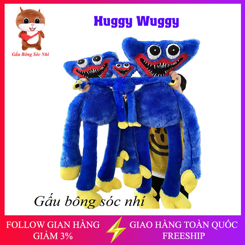 Búp bê nhồi bông Huggy Wuggy trong Poppy Playtime vui nhộn cho trẻ em