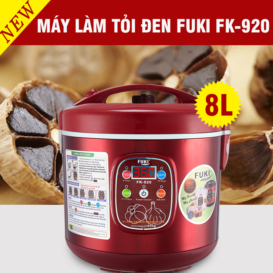 Máy làm tỏi đen FUKI FK-920 loại 8L (đỏ mận) - Hàng Chính Hãng