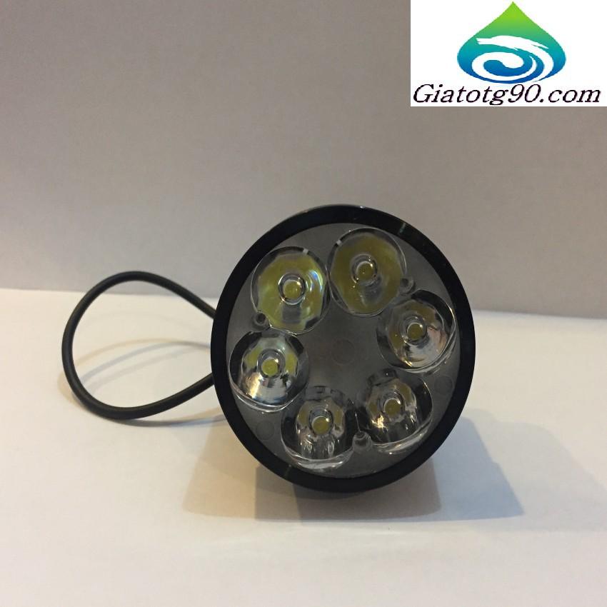 ️️ Đèn Led trợ sáng xe máy gắn chân gương Loại 6 Led 6401 Tặng 1 đèn led gắn van xe M 309.