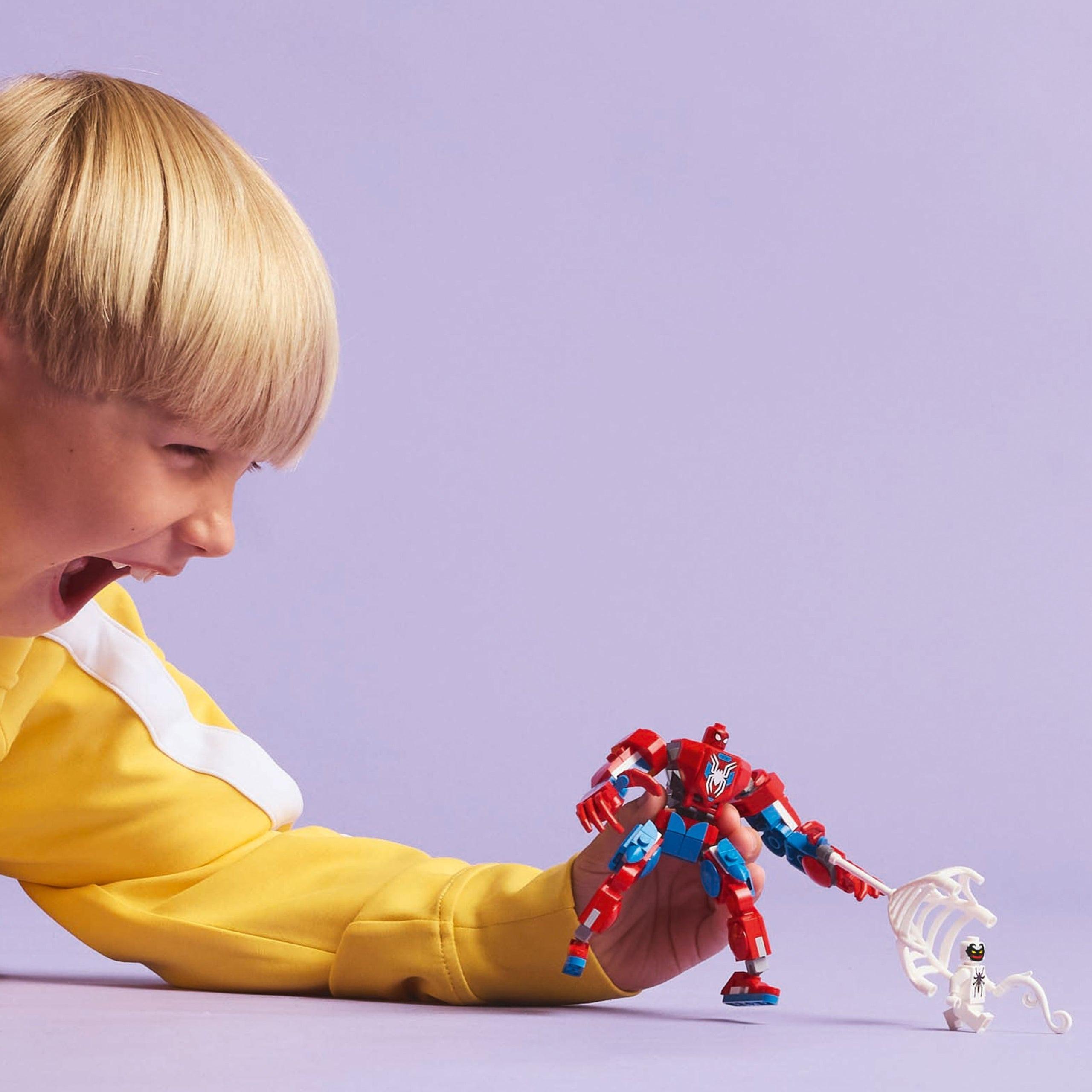 Đồ Chơi Lắp Ráp Robot Người Nhện Đại Chiến Antin-Venom - Spider-Man Mech Vs Anti-Venom - Lego Superheroes 76308 (107 Mảnh Ghép)