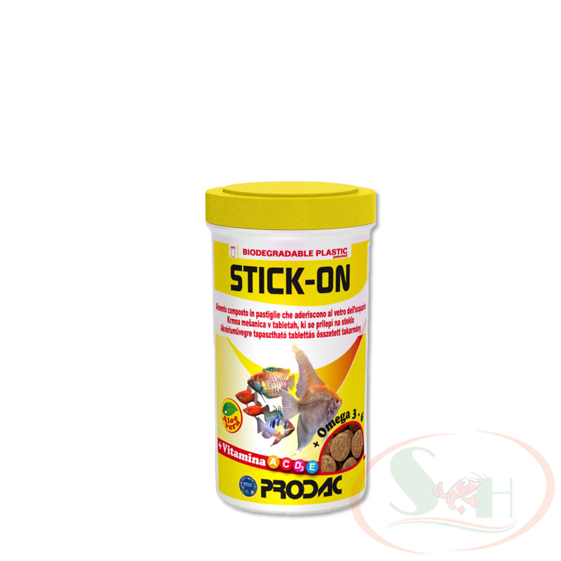 Thức ăn cá Prodac Stick On viên dán thành kính bể cá tép thủy sinh fish food