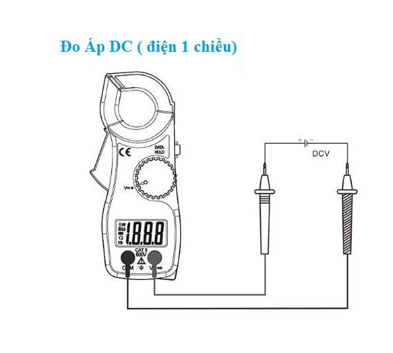 Đông hồ đo đa năng hay Đồng hồ ampe kim tặng kèm pin