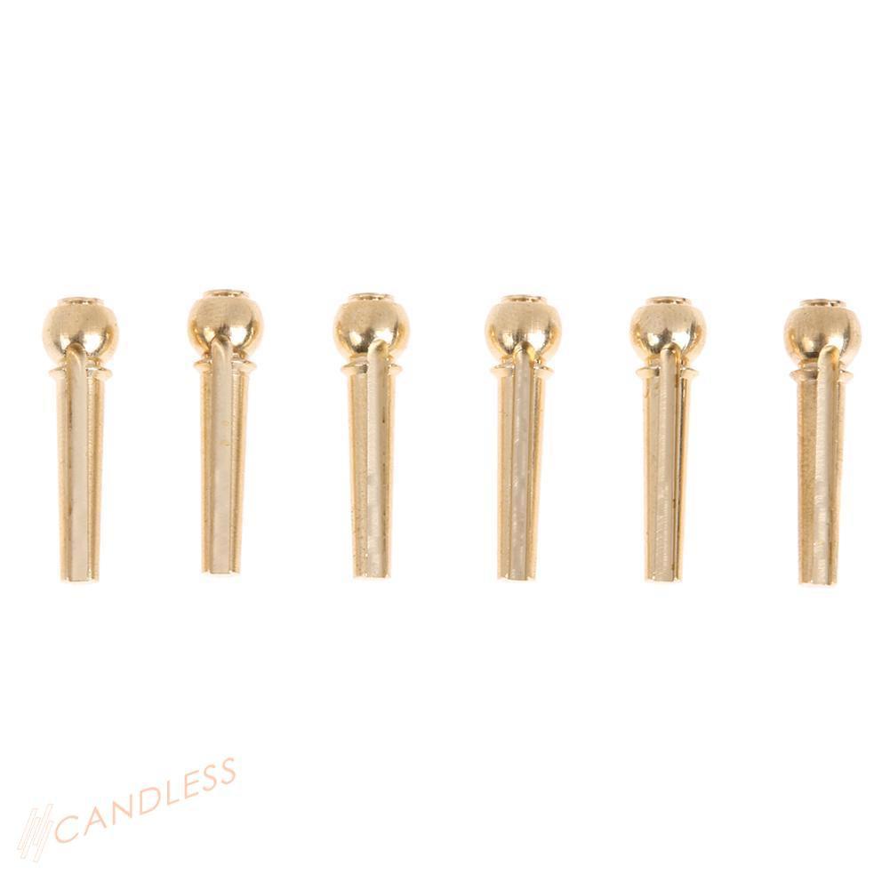 Set 6 Chốt Dây Đàn Guitar Bằng Đồng