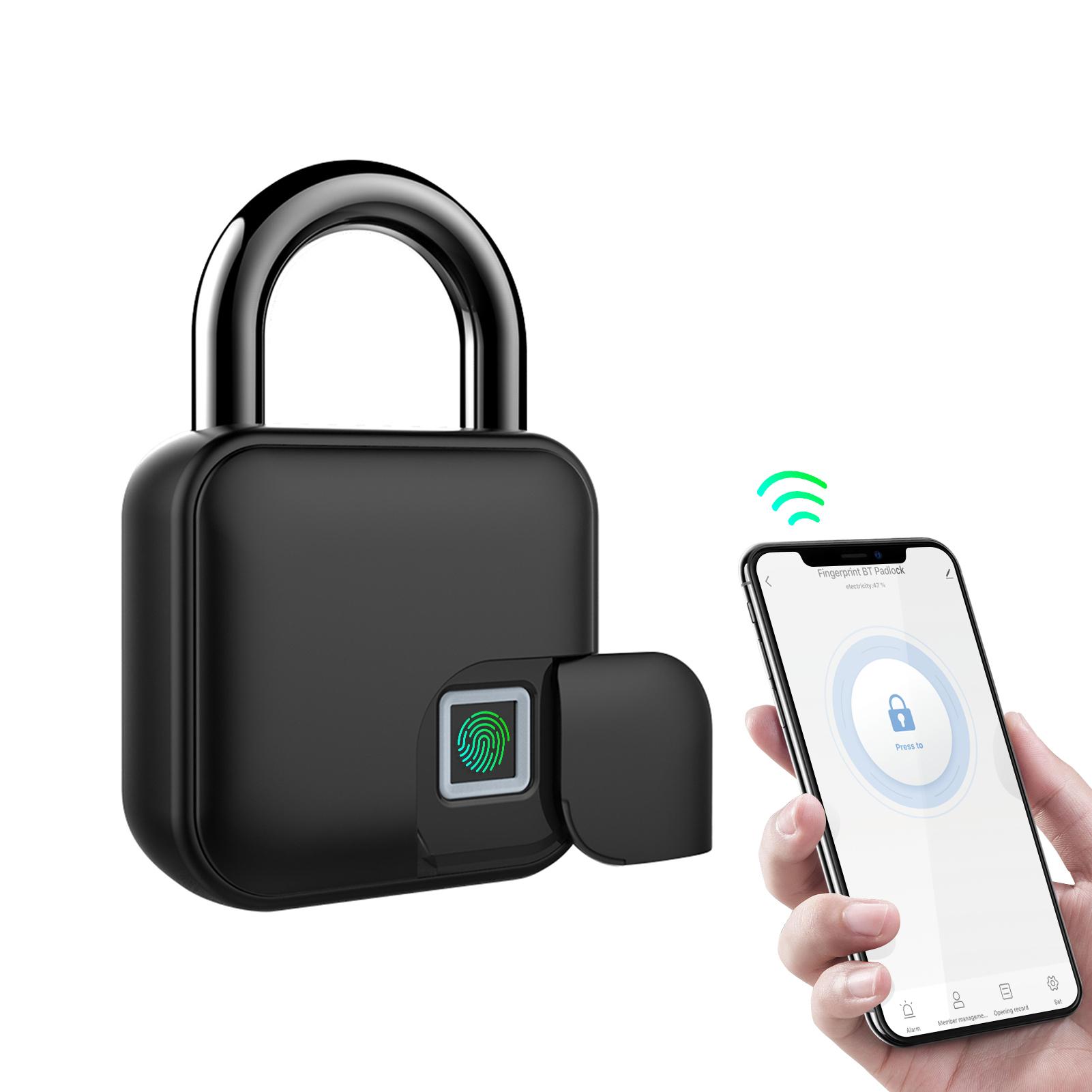 Ổ khóa thông minh 10 bộ dấu vân tay & Mở khóa ứng dụng Vân tay có thể sạc lại 300mAh IP65