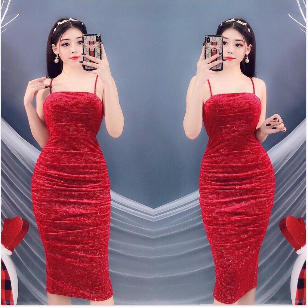 ĐẦM BODY 2 DÂY VÃI NHŨ ĐẸP XUẤT SẮC