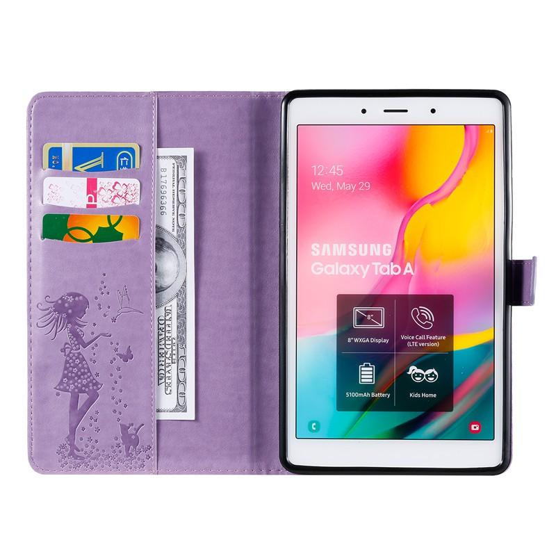Ốp lưng dạng ví da lật cho Samsung Galaxy Tab A 8 2019 SM-T290 SM-T295 ,Tab A 8.0 & Pen  SM-P200 SM-P205