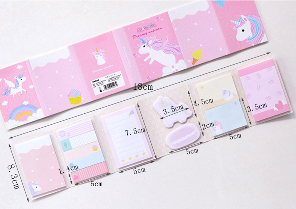 Sổ giấy note Dreamy UNICORN - màu ngẫu nhiên