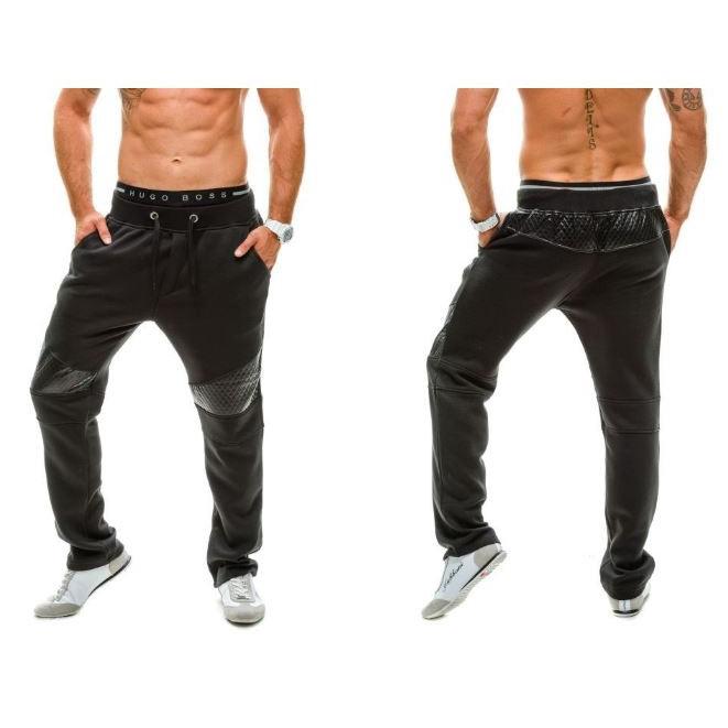 Quần dài thể thao nam màu trơn phối sọc