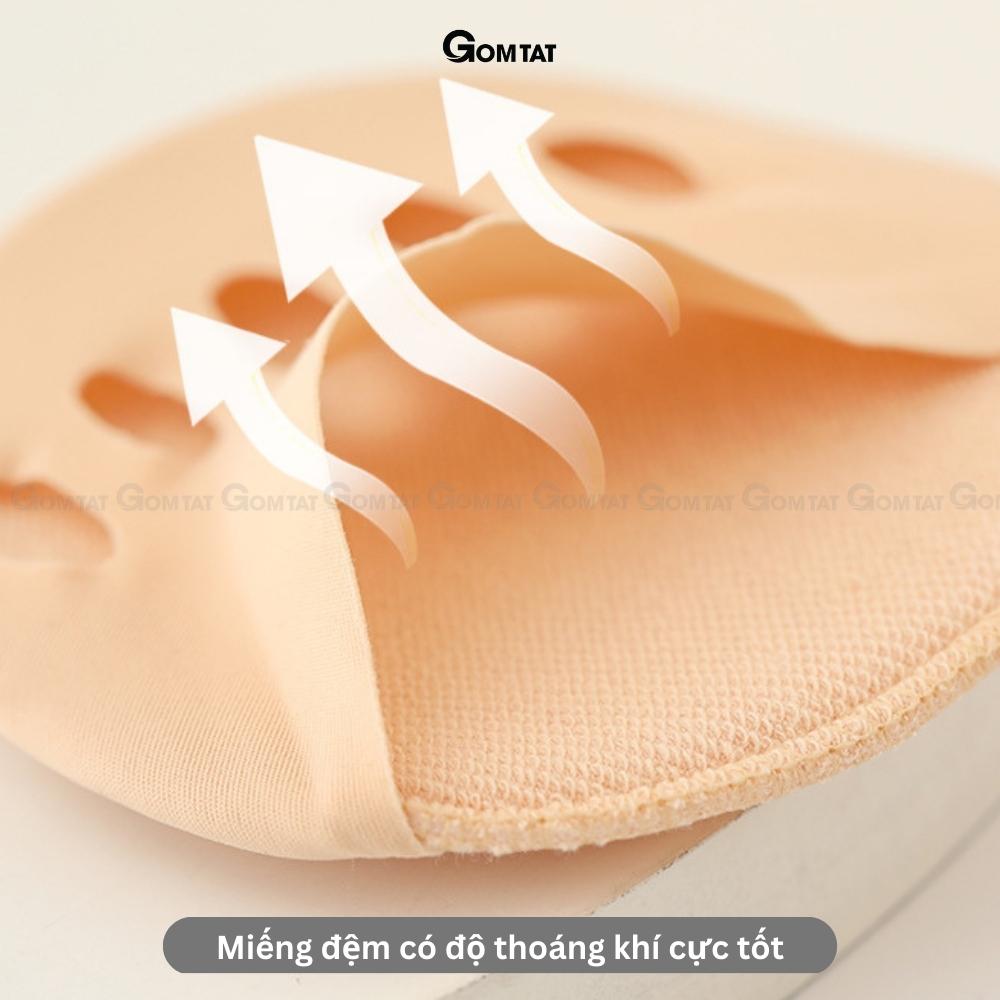 Tất vớ đi giày cao gót mũi chân GOMTAT loại xỏ ngón, miếng lót giày cao gót sợi cotton cao cấp - PO-MUICHAN-3010-1DOI