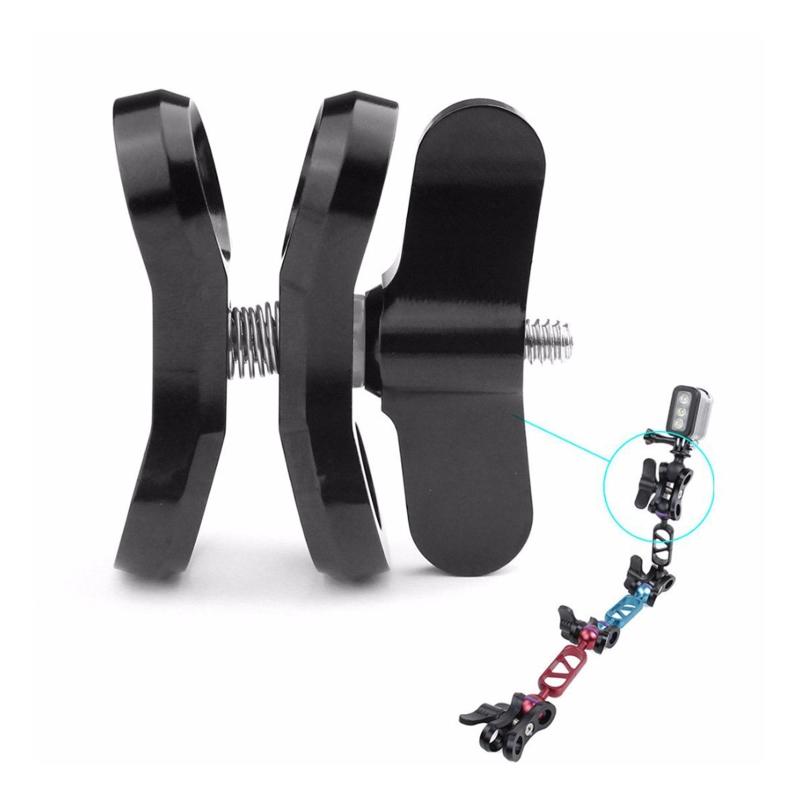Lặn giá ba chân chống lại bóng 1 inch For Butterfly Clip Mount For Go Pro Camera dưới nước Đèn đuốc dưới nước